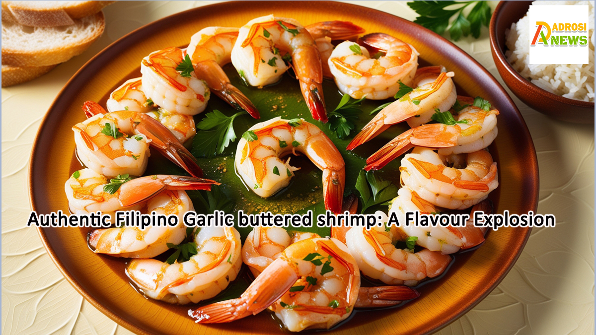 Authentic Filipino Garlic buttered shrimp